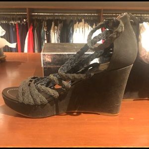 Sigerson Morrison  suede wedge